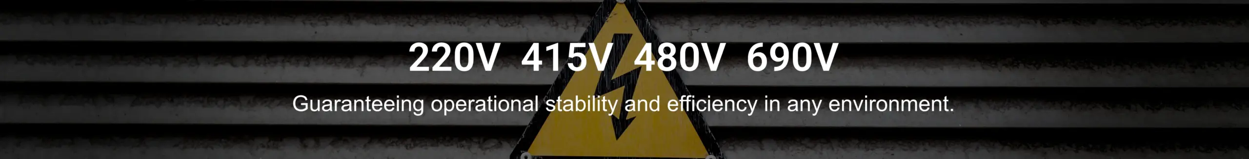 220V 415V 480V 690V voltage options